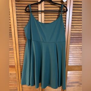 SHEIN Deep Green Adjustable Strap Mini Dress 4X